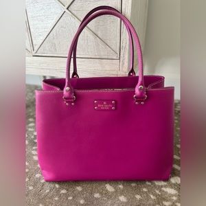 KATE SPADE top handle tote bag purse, Preppy, Classic